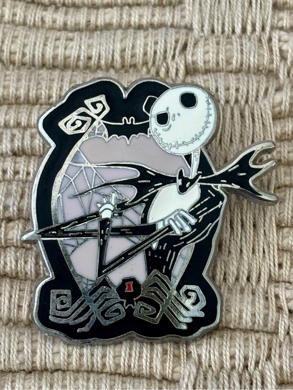 DISNEY 2010 Nightmare Before Christmas Jack Skellington Hip Lanyard Starter Pin